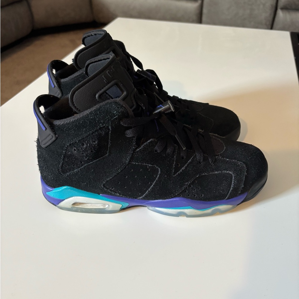 Kids Black and Purple Sneakers